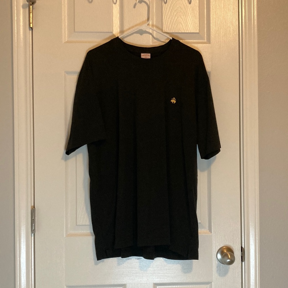 Mens black tshirt, XXL, Brooks Brothers,  100% cotton, short sleeve, casual